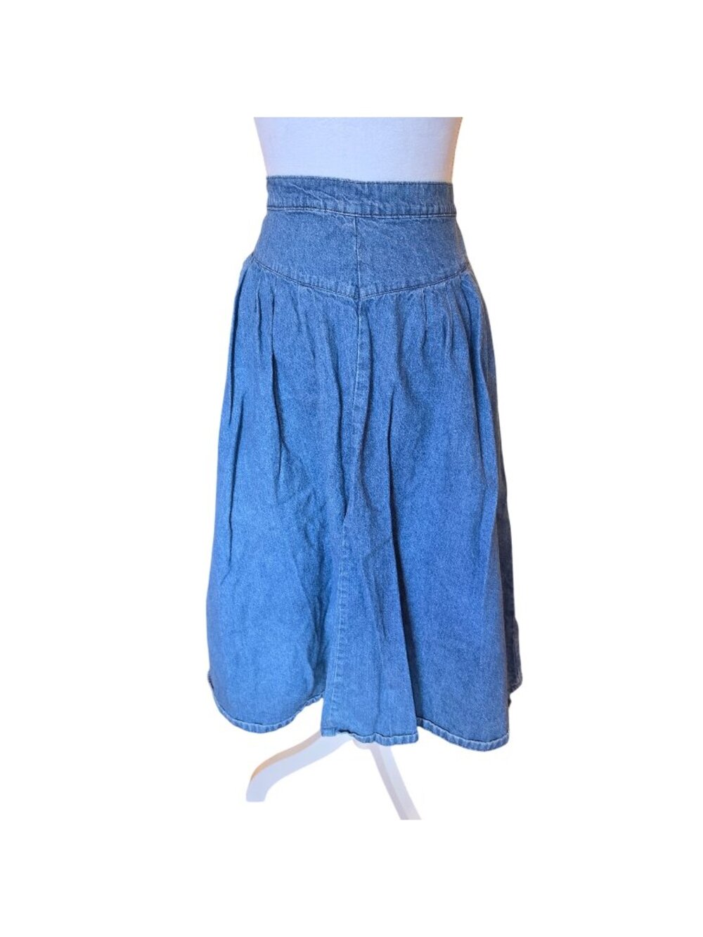 Vintage 80s Picket & Post Full Gathered Midi Skirt Plus 18W Cotton